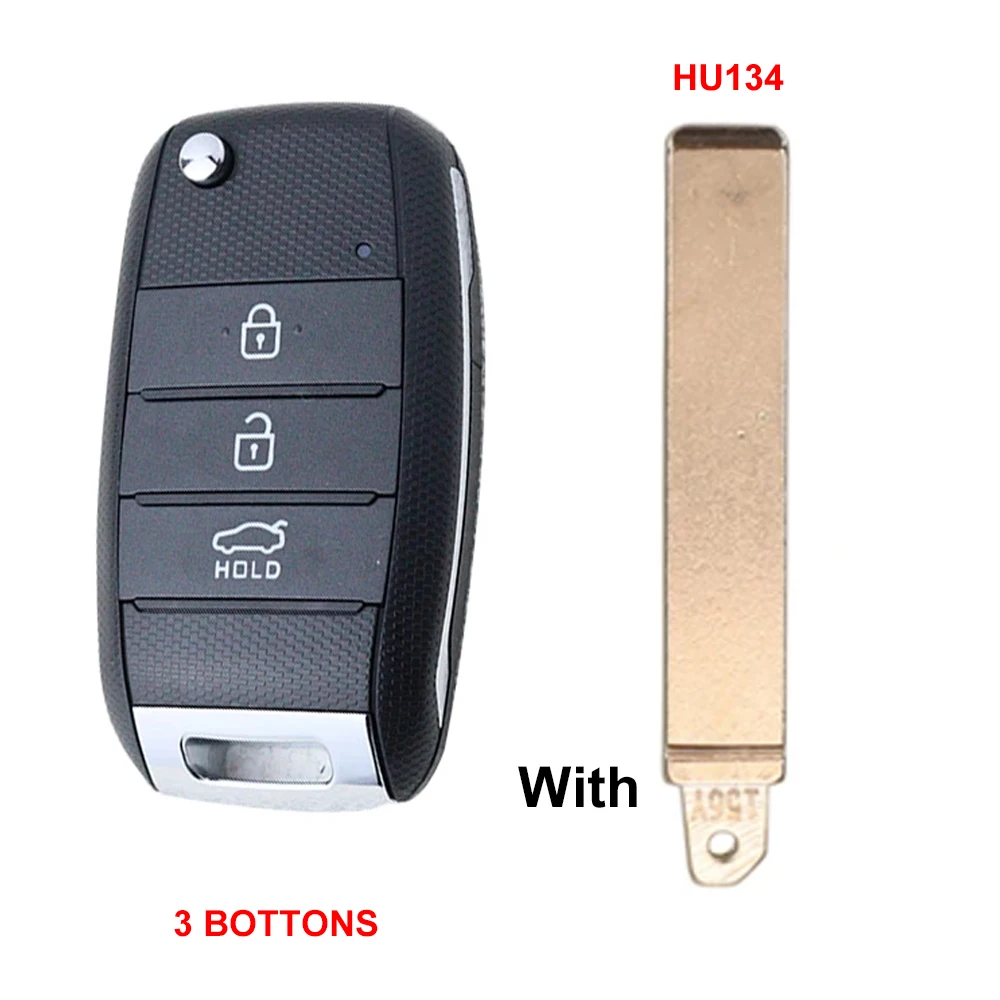 

3-кнопочный сменный чехол для автомобильного ключа, корпус брелока для Kia KIA K2 K3 K5 Carens Cerato Forte Cadenza, автомобильный откидной чехол для ключа