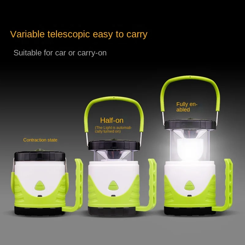 Solar Outdoor Night Flash Lights Stretchable Camping Lamp With USB Waterploof Emergency Lantern Tent with Lights Portable Lamp