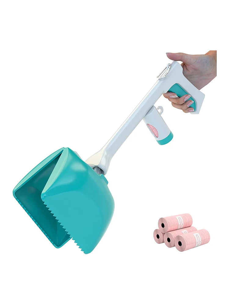 

Портативная мусорная машина FINESEP для домашних животных, мусорный контейнер с 4 бесплатными рулонами для маленьких и больших питомцев