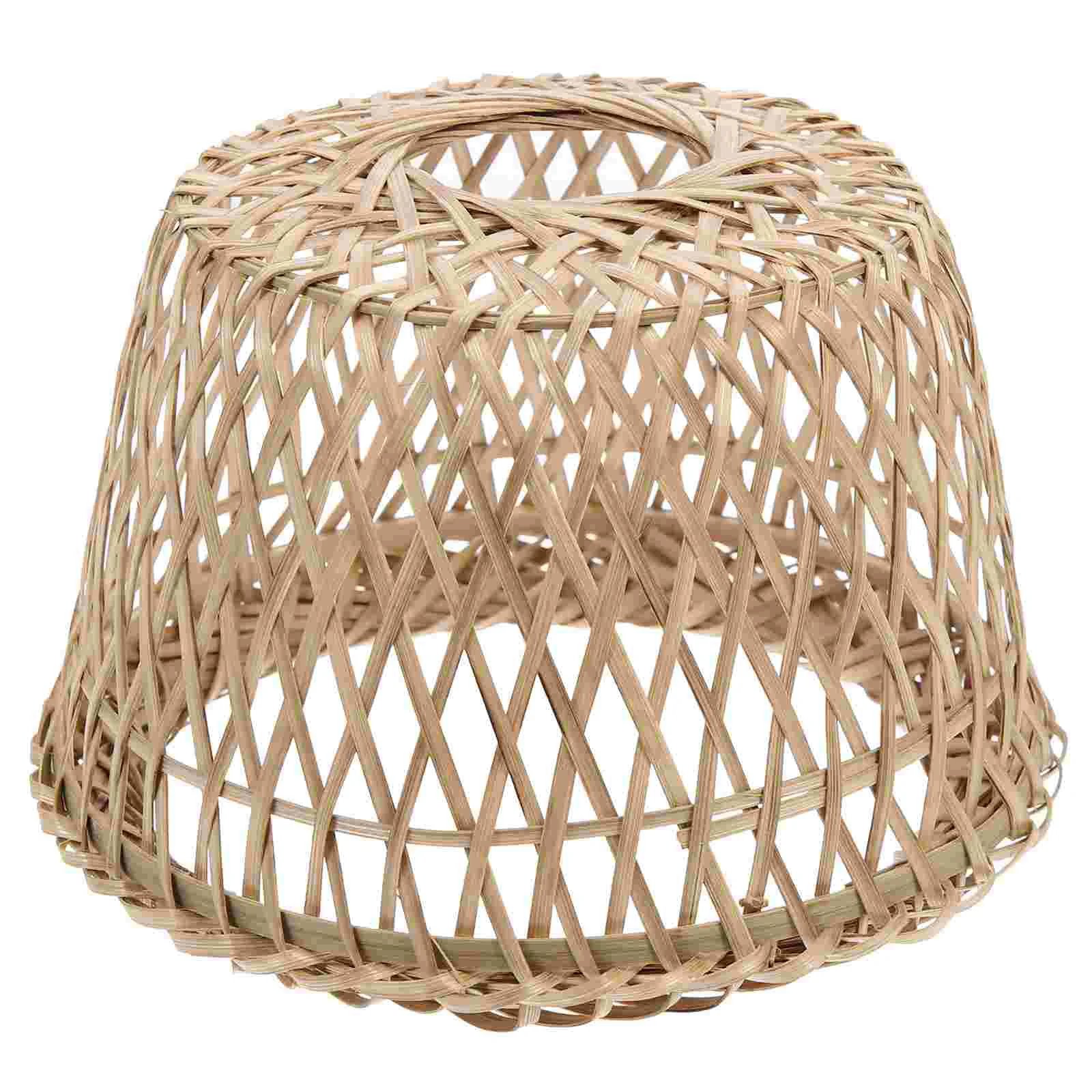 

Bedroom Lampshade Delicate Woven Light Cover Vintage Style Woven Lampshade