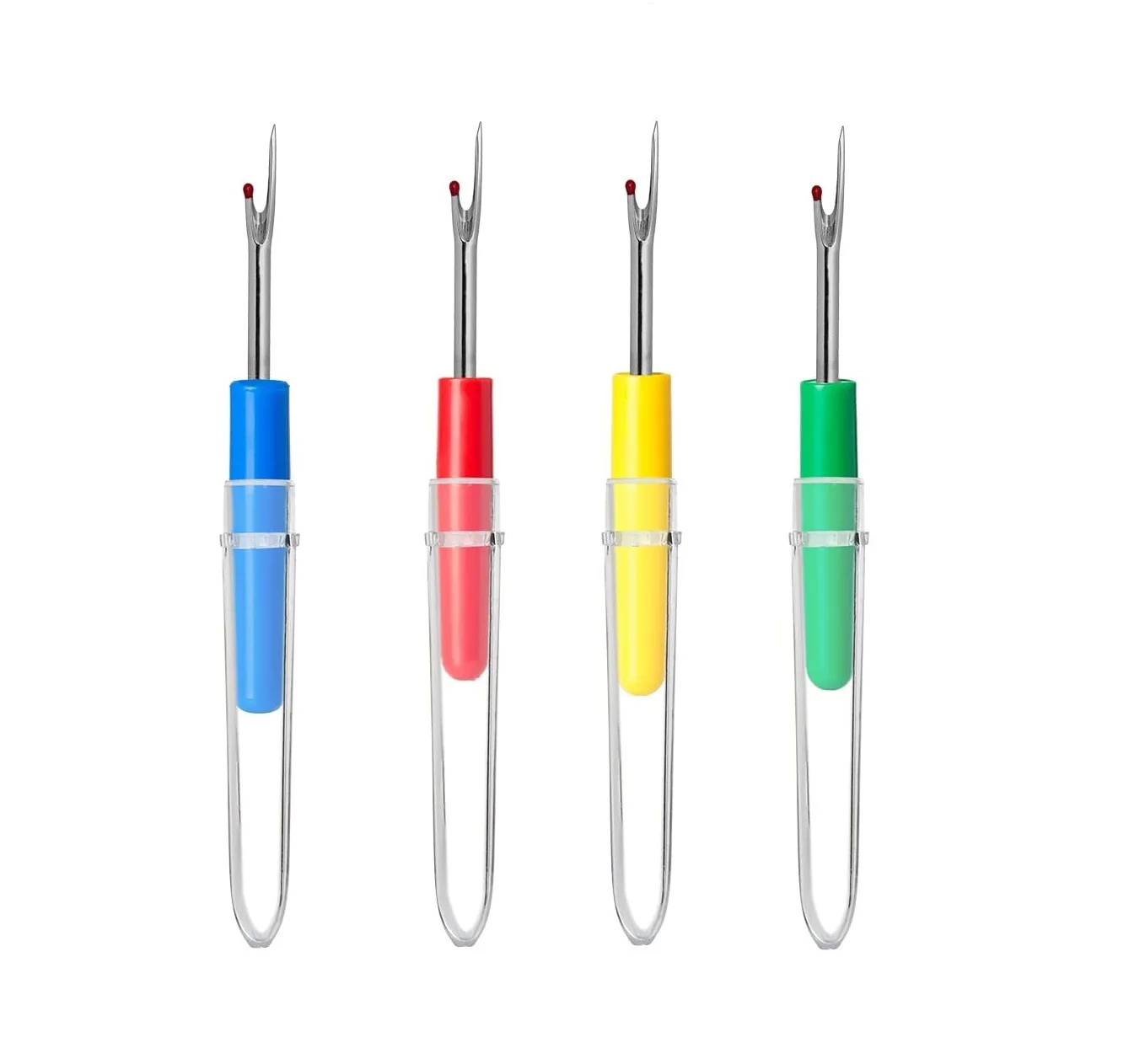 

5Pcs Plastic Handle Craft Thread Cutter Seam Ripper Stitch Unpicker Sewing Tool Cloth Diy Cross Stitch Seam Color Random