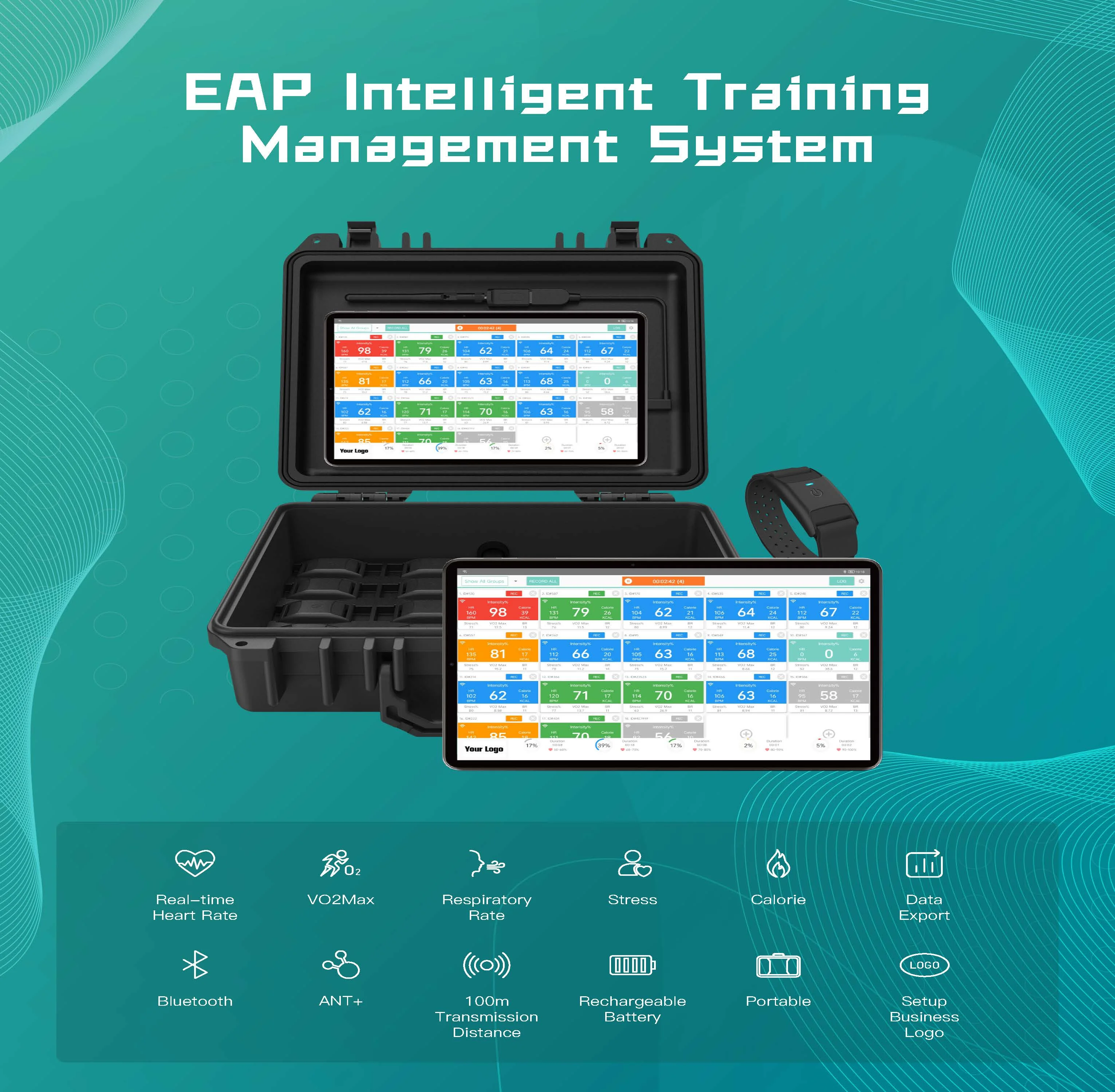 Приемник данных сердечного ритма Chileaf team монитор EAP система измерения для фитнеса