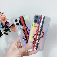 fashion snake luxury soft case for iphone 13 12 11 pro max mini 7 8 plus xr x xs max se phone cover clear thicken fundas capa
