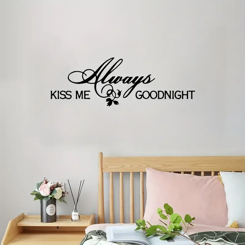 Художественная наклейка на стену с шрифтом из ПВХ романтическое настенное