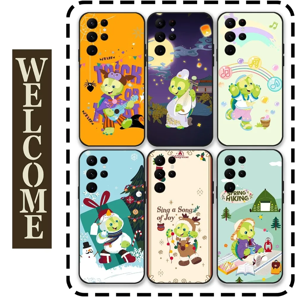 Cute Cartoon Olu Mel Phone Case for Samsung Galaxy S24 Ultra S22 S23 S21 S20 5G Protective Silicone TPU Funda