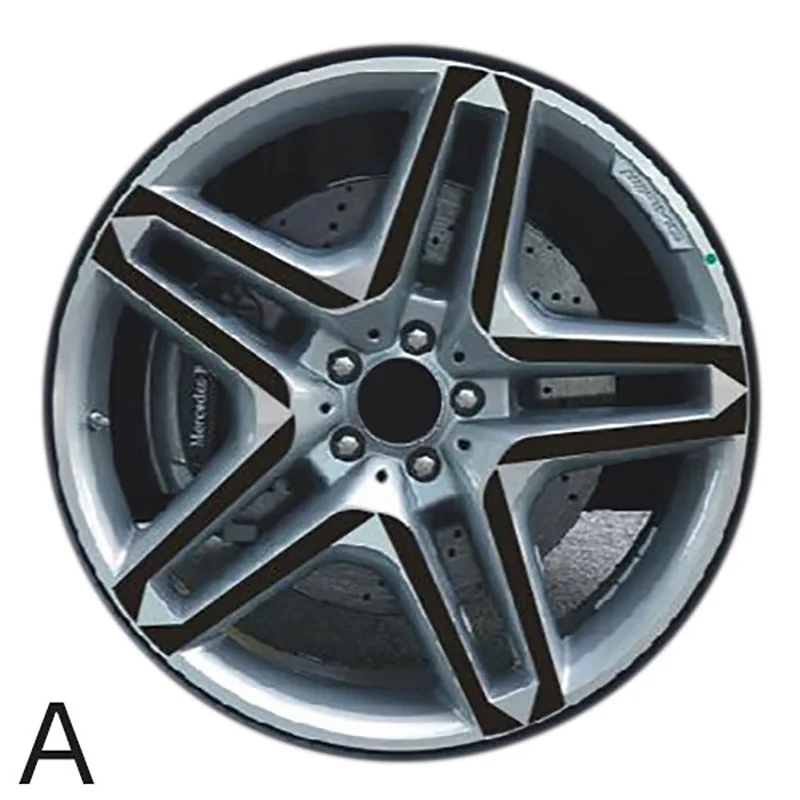 3D 4D наклейки на колеса из углеродного волокна защитная пленка сделай сам для Mercedes