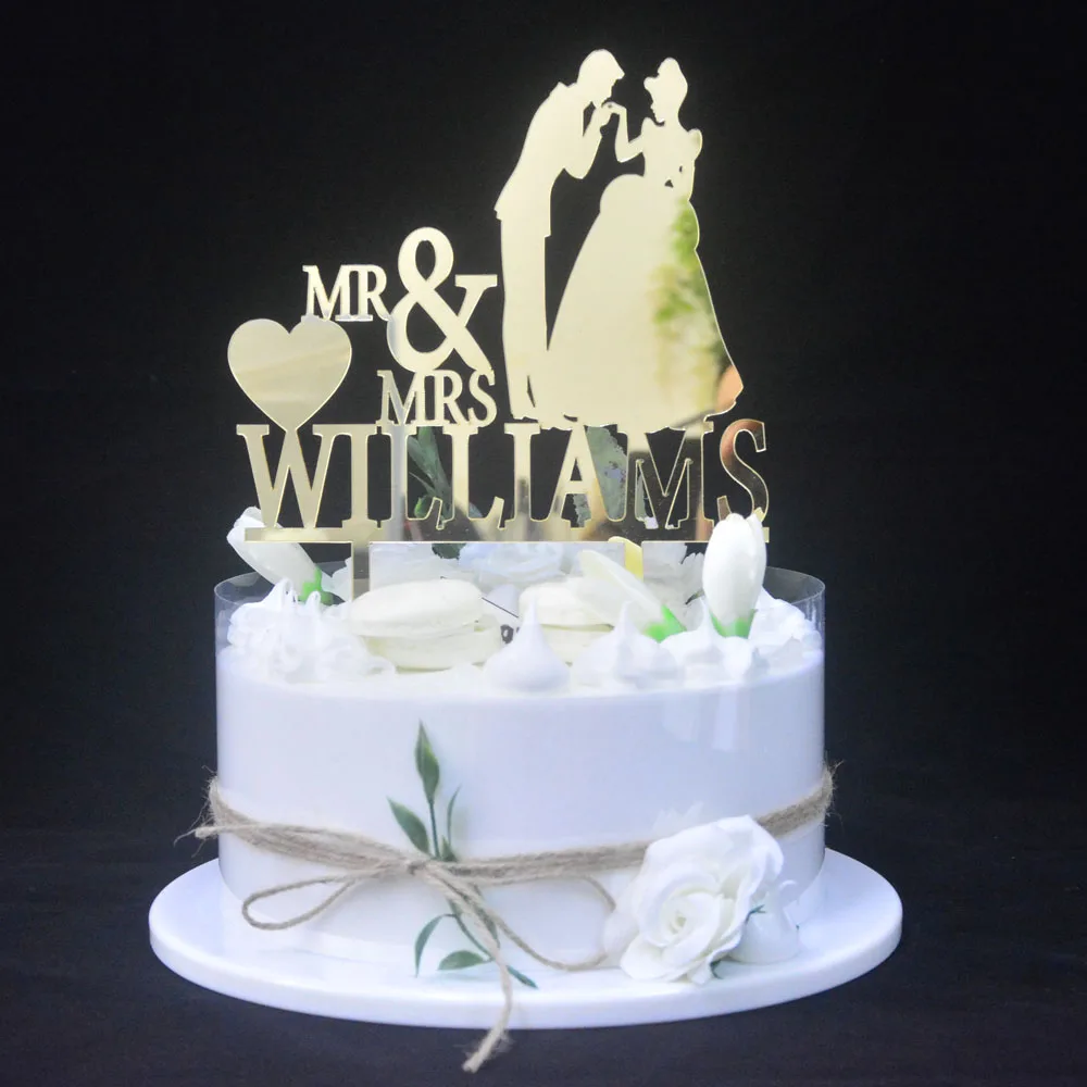 

Персонализированный Топпер для торта «Мистер и миссис» для невесты и жениха «Мистер и миссис», уникальный акриловый Топпер для свадебного ...