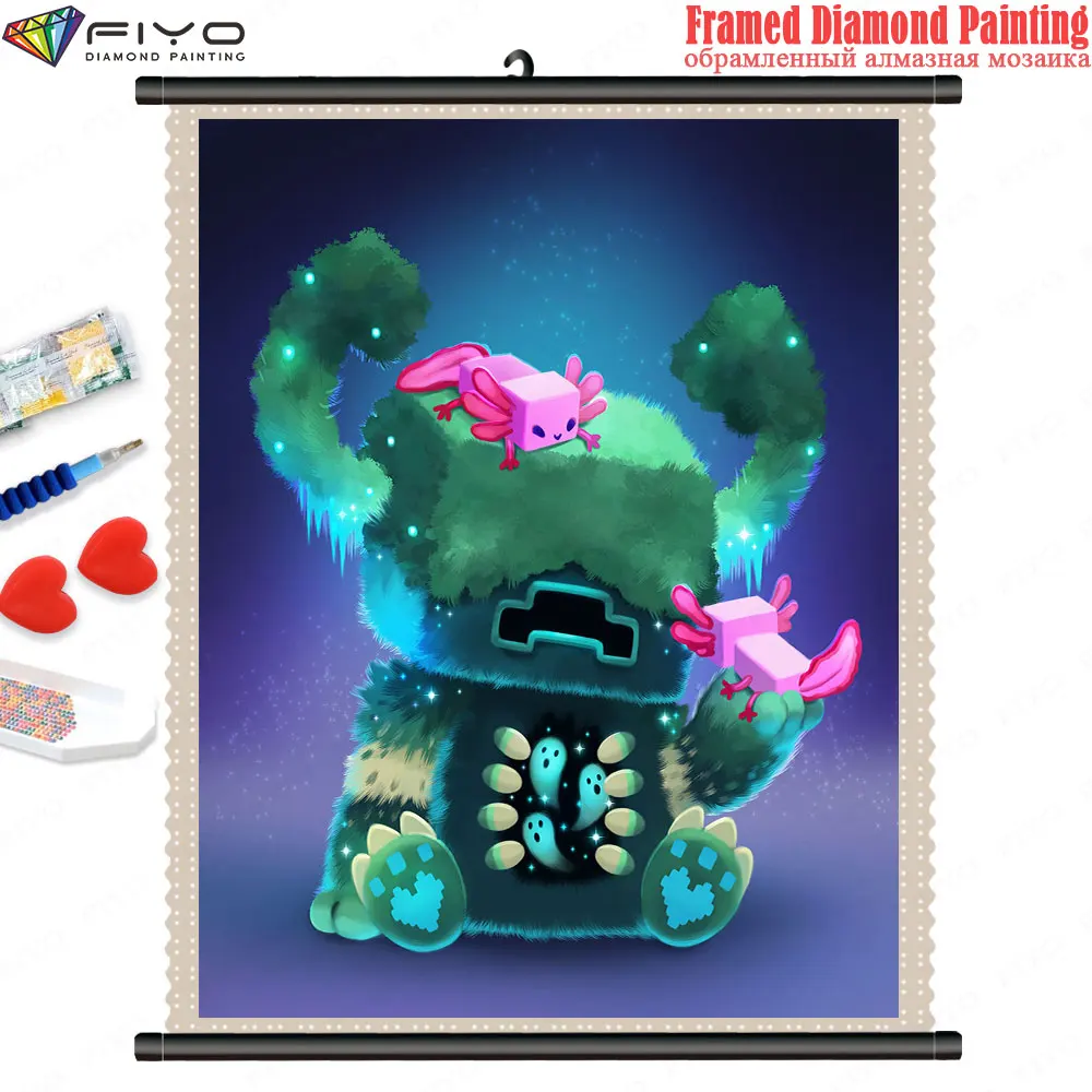 

5D алмазная живопись «сделай сам», картина с изображением милого монстра, мозаика, вышивка, полная Алмазная вышивка с рамкой, вышивка крестик...