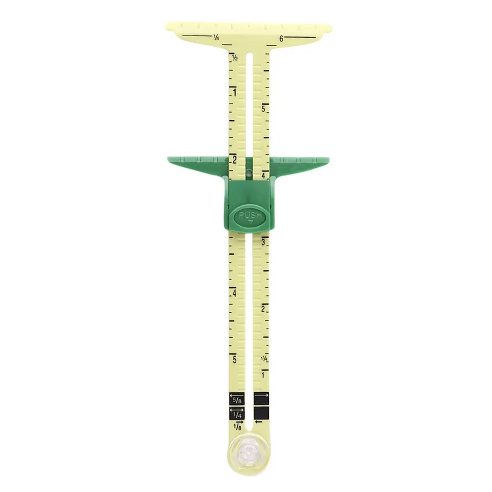

5-in-1 Sliding Gauge With Nancy Measuring Sewing Tool Patchwork Tool Ruler Tailor Ruler Tool Accessories