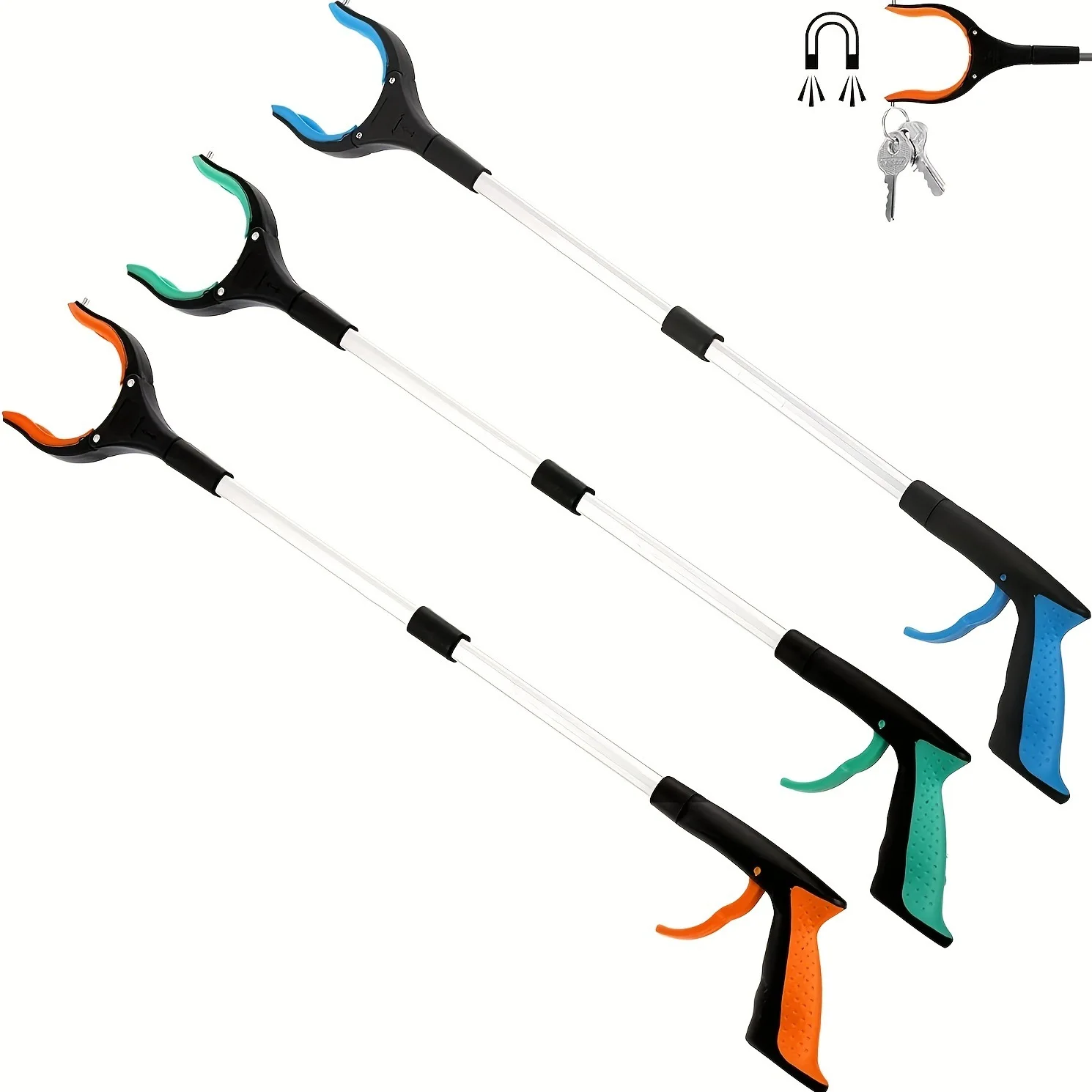 

Collapsible Garbage Pick Up Tool Grabbers Foldable Litter Reachers Pickers Pick Up Tools Gripper Extender Grabber Picker