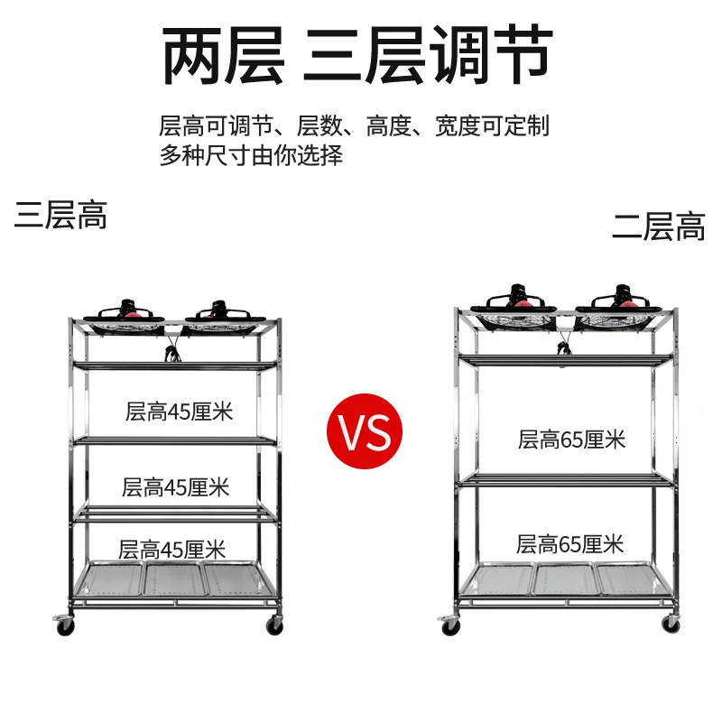 Сушилка из нержавеющей стали для отеля с вентилятором рыбы курицы обжарки мяса
