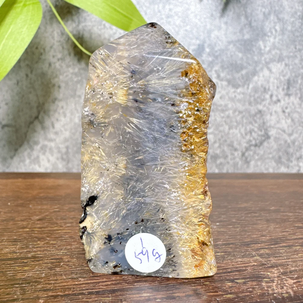 

Полированный агатовый кристалл-башня