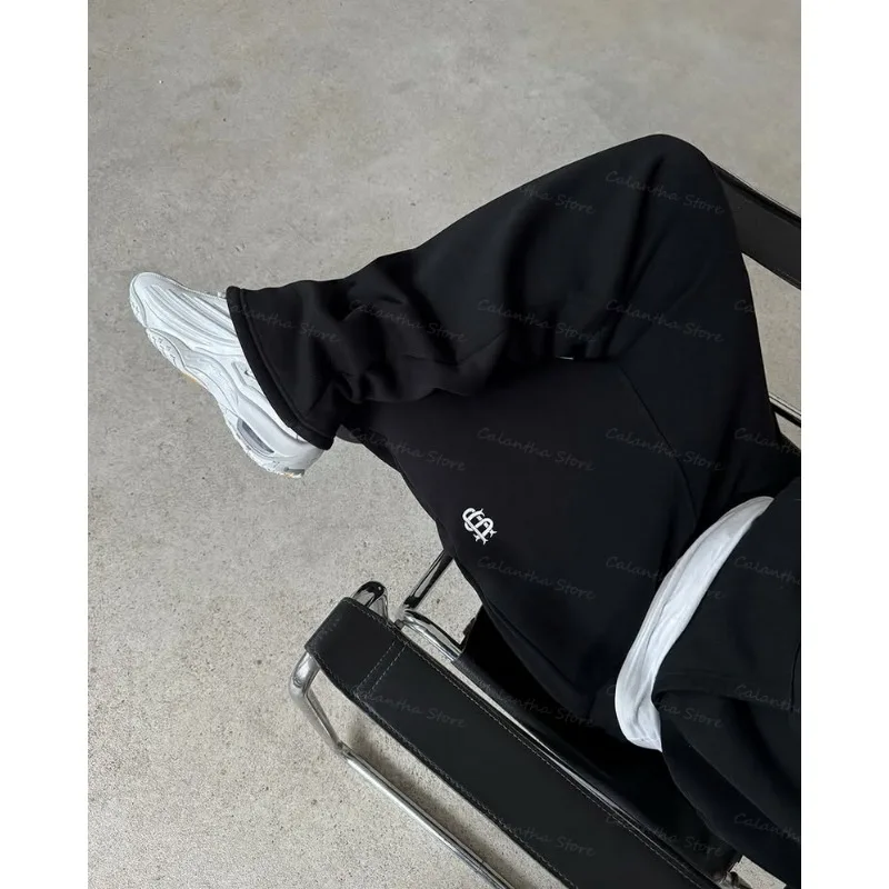 Джоггеры с регулируемым шнурком большие зауженные брюки фланелевой подкладкой