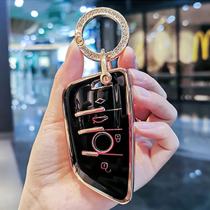 

Soft TPU Car Remote Key Case Cover Shell Fob For BMW X1 X3 X5 X6 X7 G20 G30 G01 G02 G05 G11 G32 1 3 5 7 Series Key Accessories