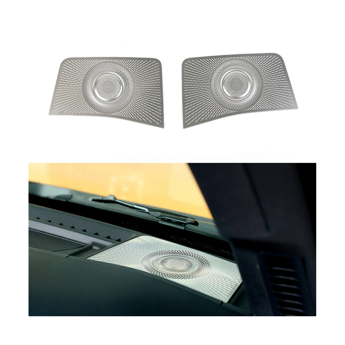 Для Ford Bronco 21-23 передняя стойка звуковой гудок наклейка для колонки 2 шт.