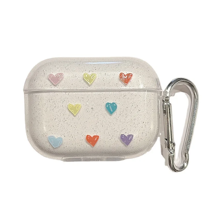 

For AirPods pro 2 bluetooth earphone protective case anti-drop anti-collision flash powder soft shell AirPods pro earphone case