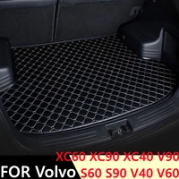 custom waterproof car trunk mat auto tail boot tray liner cargo carpet pad fit for volvo xc60 xc90 xc40 s60 s90 v40 v60 v90