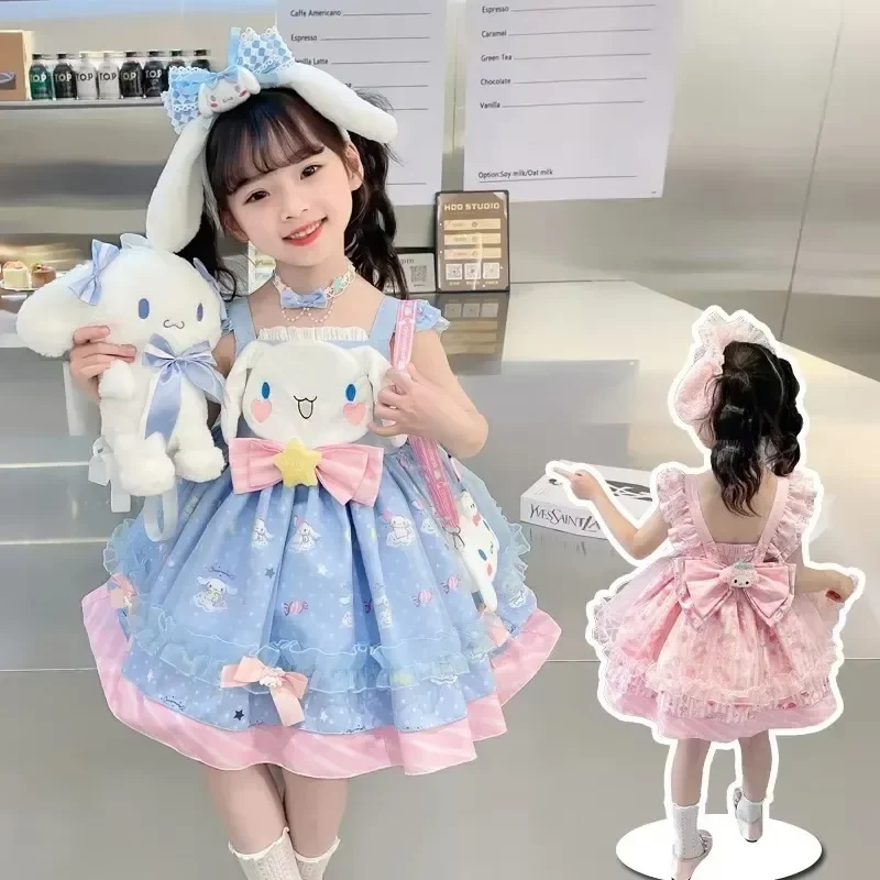 Детское платье с принтом из мультфильма Miniso Kawaii Cinnamoroll My Melody