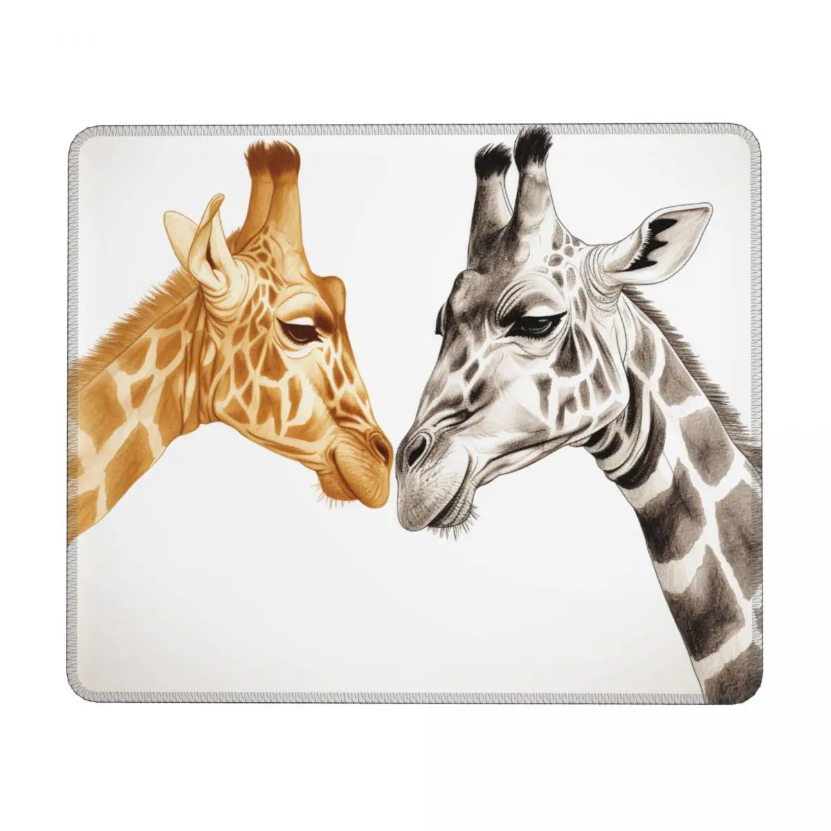 

Giraffe Horizontal Print Mouse Pad Two Sides To Face Sketch Quality Rubber Mousepad Anti-Slip Vintage Office Mouse Pads