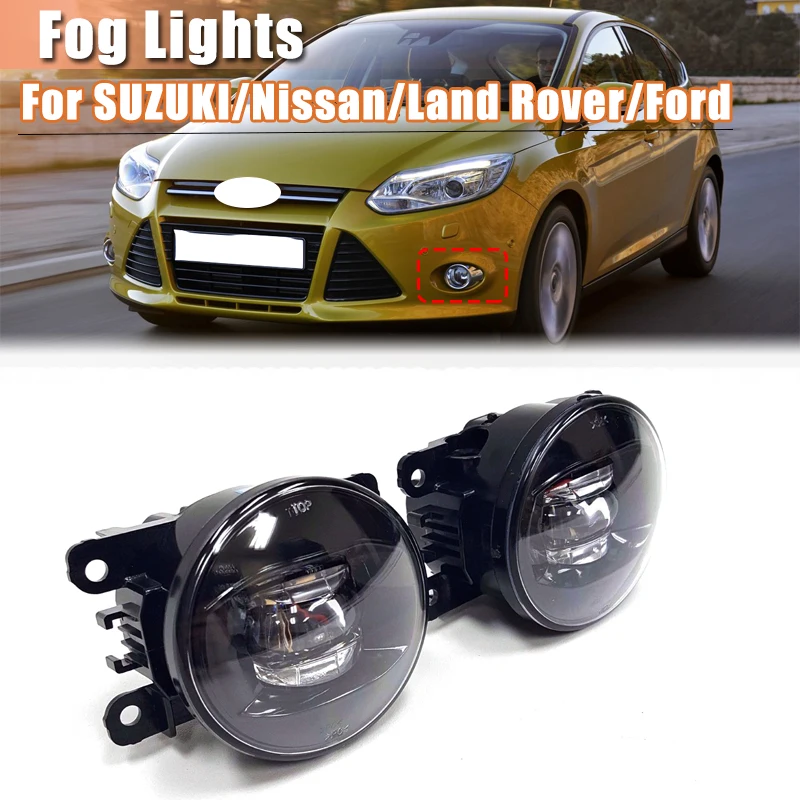 

Усовершенствосветодиодный светодиодная противотуманная фара 6000K для Honda Civic Acura Pilot для Ford Focus Fiesta Explorer для Jeep для Land Rover для Nissan и т. д.