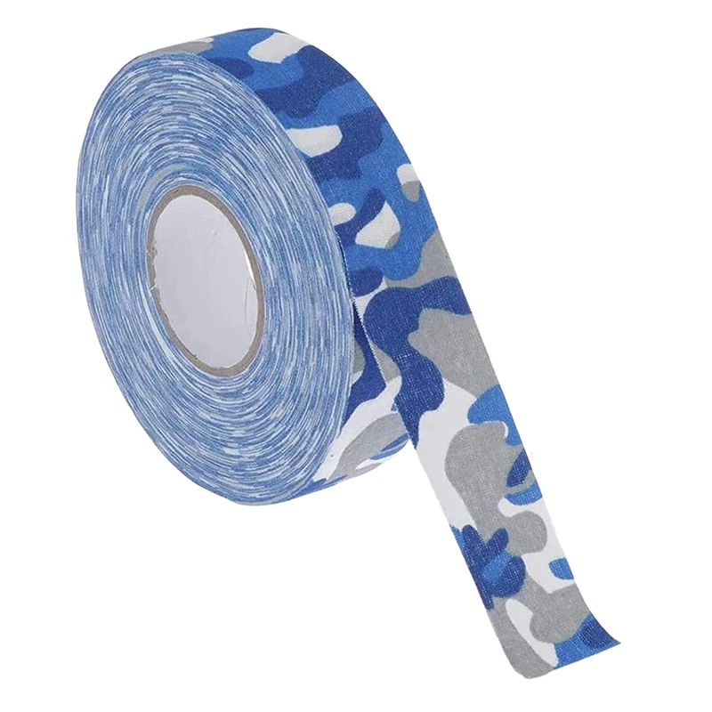 

Grip Tape Hockey Tape Sticks Anti-Slip Waterproof Blue Camouflage Wrapper Easy To Stretch And Tear For Ice Hockey,Skiing 1Pcs