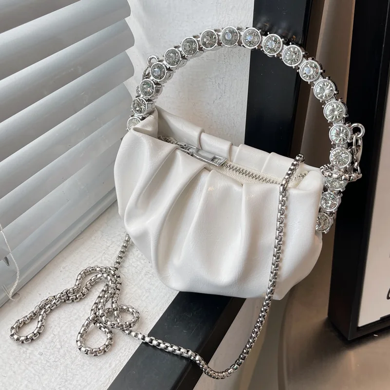 

Premium Texture Women's Bag 2022 Summer New Trendy Niche Design Mini Chain Shoulder Messenger Bag All-match Handbag Bucket Bag