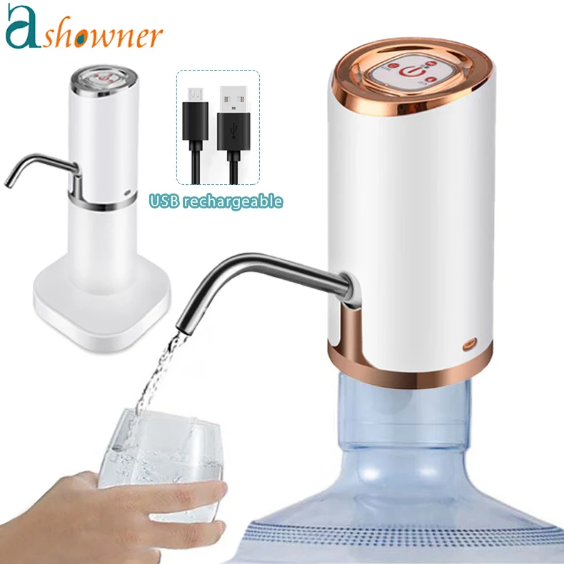 

Water Pump Automatic Water Dispenser Portable Bottle Pump Barreled Water Electric Pump USB Charge Gallon Drinking Bottle Pump