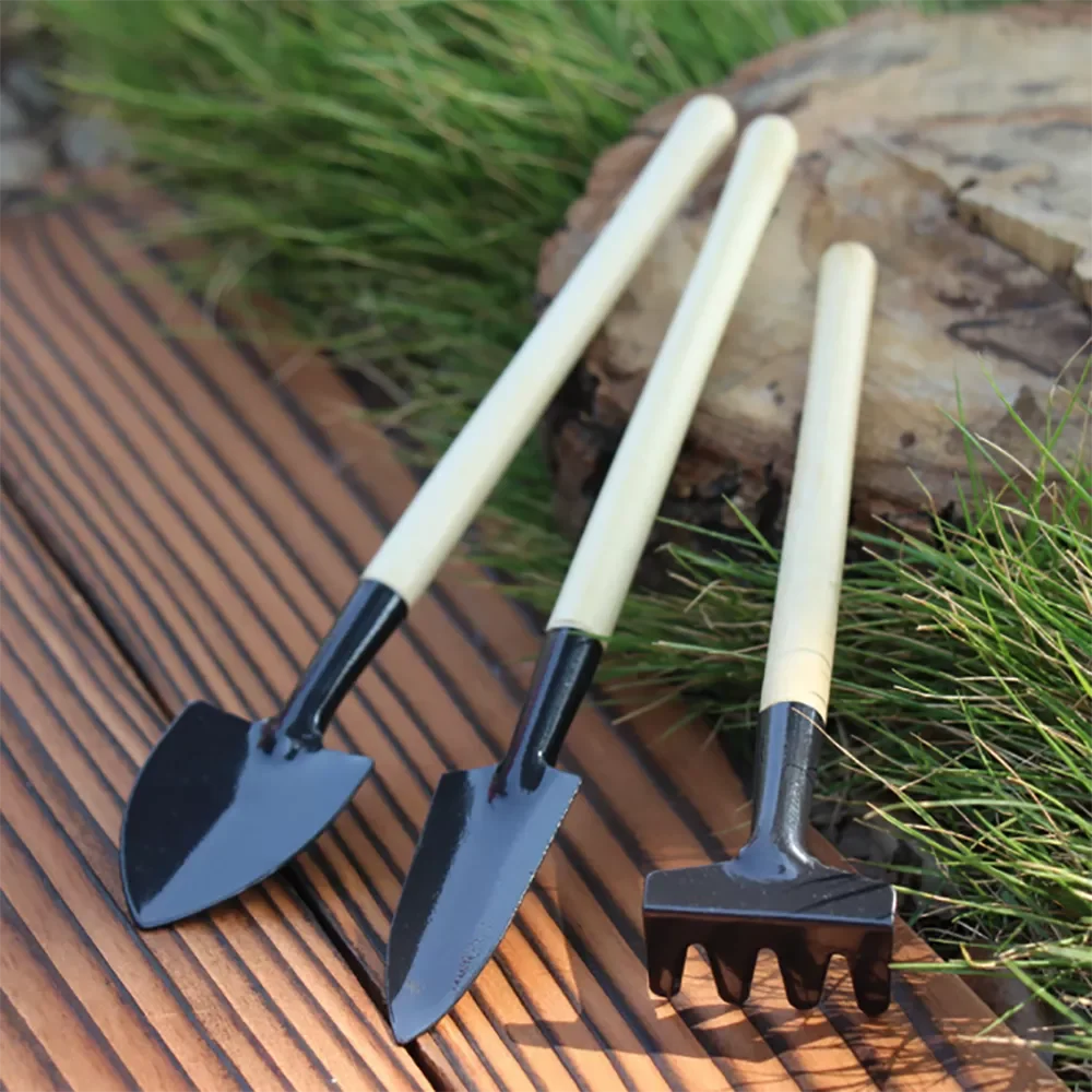 

NEW IN 1 Set Garden Mini Cultivating Transplanting Kit Plants Seedling Succulent Transplanter Shovel Rake Spade Drilling Fertili