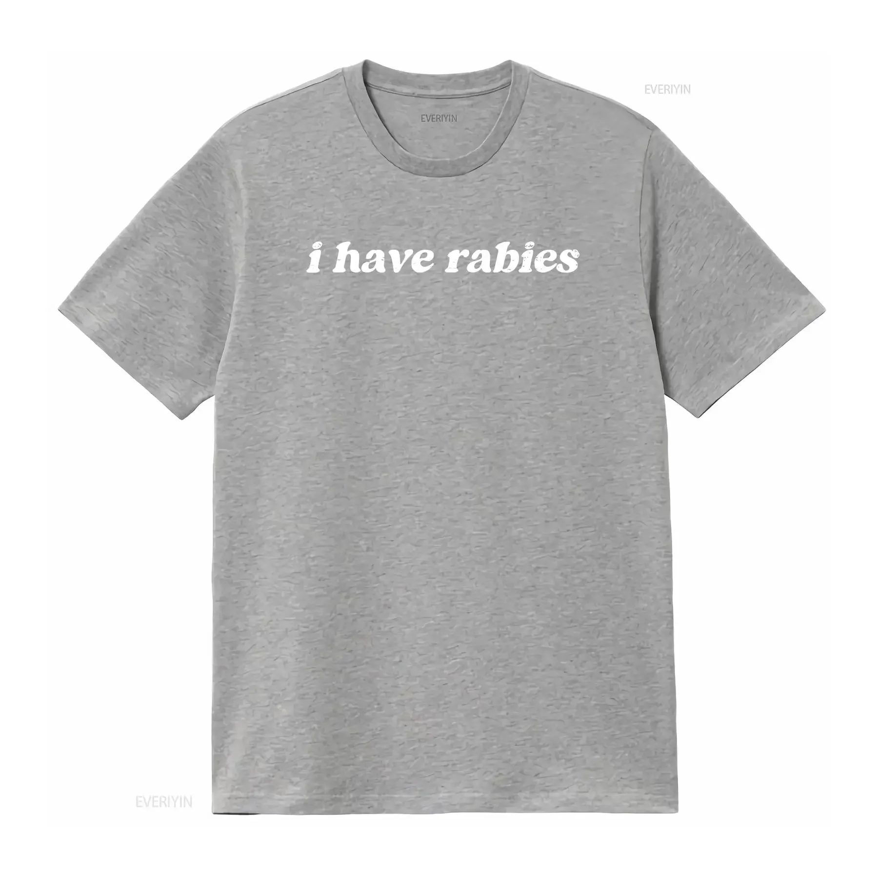 Фото Ретро Винтаж Футболка «У меня Rabies» Забавная саркастичная юмористическая уникальная одежда для друзей Химерная юмористическая одежда винтажная стираная дышащая одежда №4