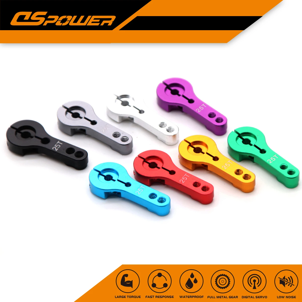 

25T M3 Metal RC Servo Arm Aluminum RC Model Set for MG995 MG996R E9001 Futaba Savox Xcore HL HSP PowerHD JX SPT Dspower Servo