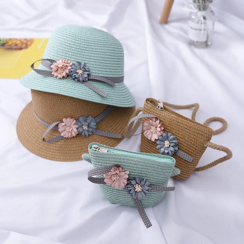 

Children sun hat girls princess beach hat kids girl straw hat summer child baby basin hat fisherman hat fashion headdress