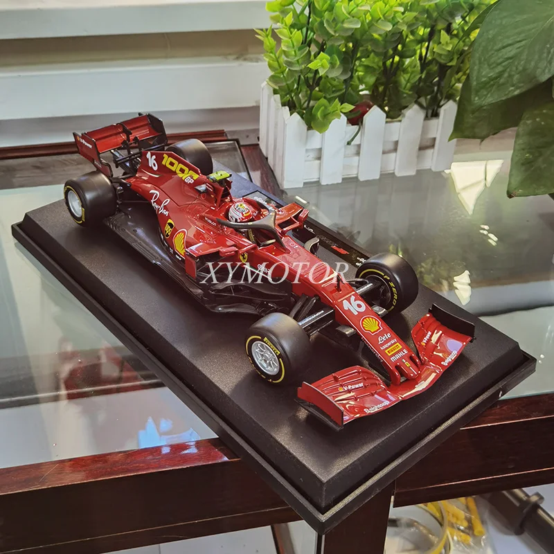 

Модель автомобиля BBURAGO 1/18 для Ferrari SF1000, Чарльз помидоров F1 #16 2020, литые красные игрушки, хобби, подарки, коллекция, демонстрационные украшения