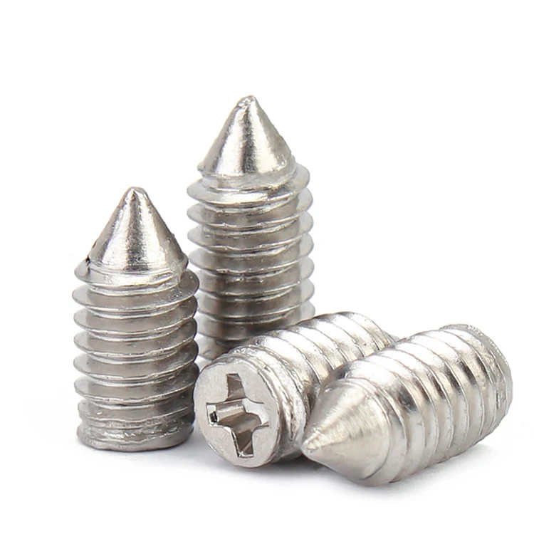 Регулируемый конусный концевой болт из нержавеющей стали M2 M2.5 M3 M4 Phillips