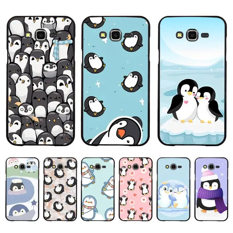 

Cute Lovely Penguin Phone Case for Samsung J 2 3 4 5 6 7 8 prime plus 2018 2017 2016 core