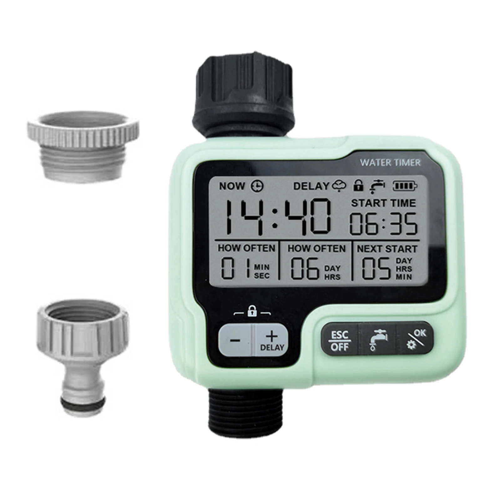 

Таймер полива, программируемый для садового шланга, крана, уличная компактная система капельного орошения