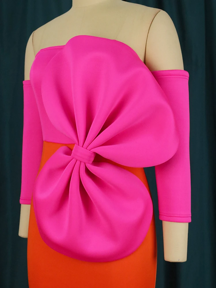 Женское длинное платье-футляр с открытыми плечами размеры до 4XL - купить по