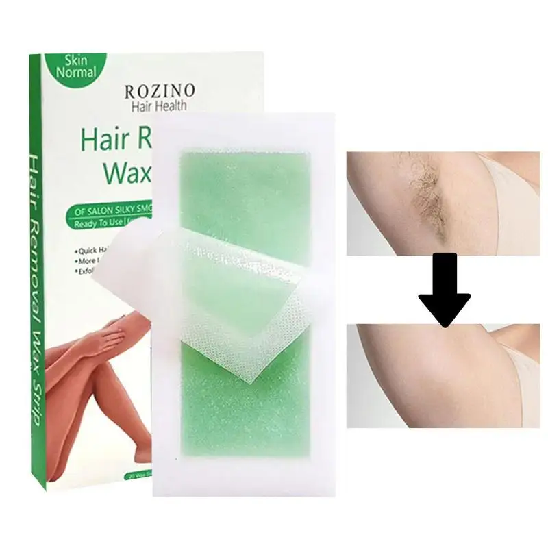 

Hair Remover Wax Strips 20Pcs Hair Removal Wax Paper Sheets Mistake-Proof Hair Remover Washable And Long-Lasting Hair Removal