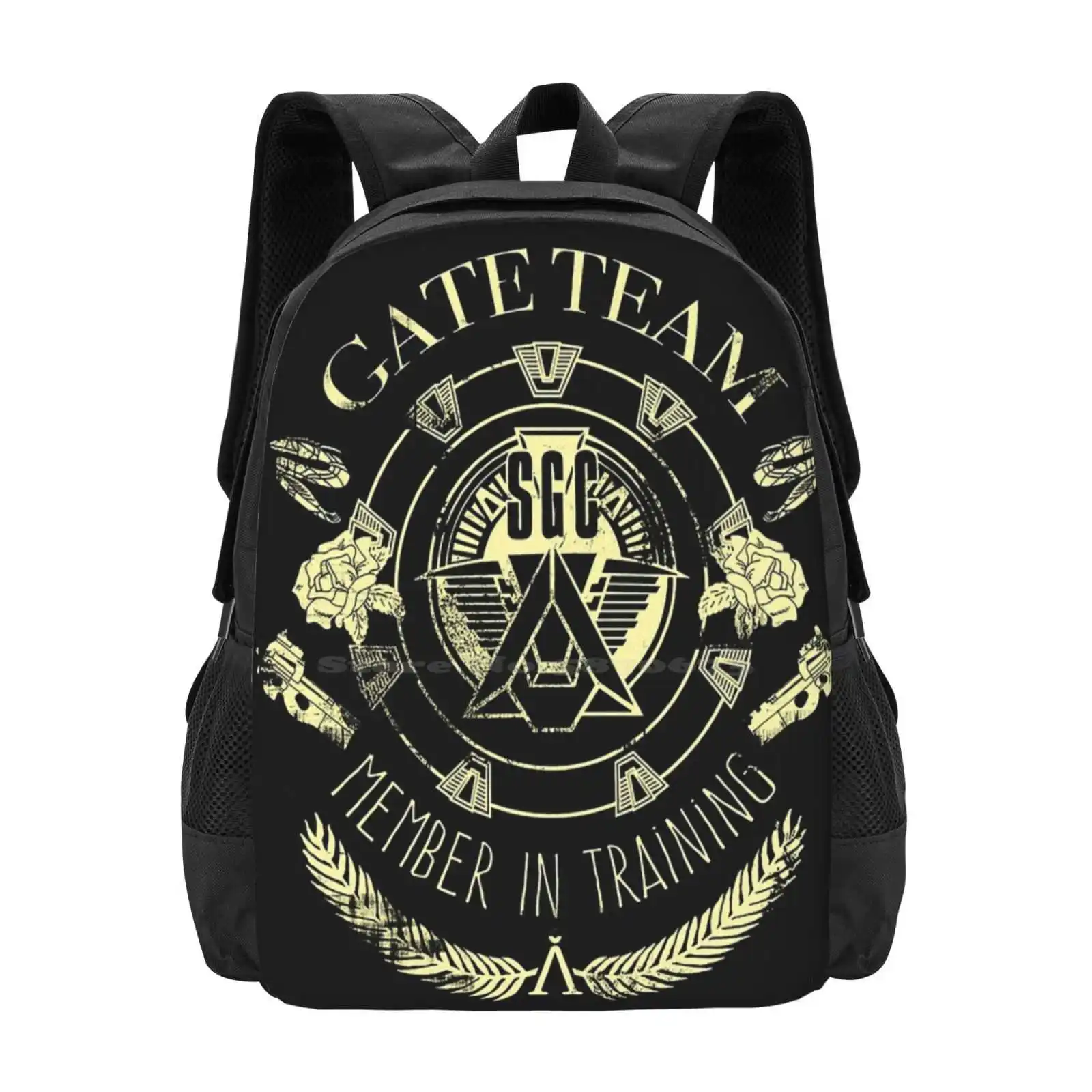Gate Team Sgc Member In Training Hot Sale Backpack Fashion Bags Stargate Sg1 Sgc Training Gate Team Space Worm Hole