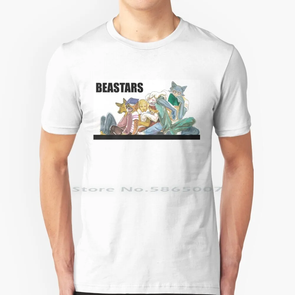 

Beastars , Jack And Dormitory Friends Spread T Shirt 100% Cotton Wolf Wolves Anthropomorphic Furry Beastars Beastars Haru