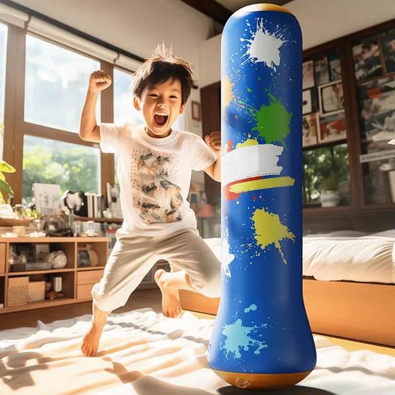 Надувная игрушка для бокса подставка с насосом детей