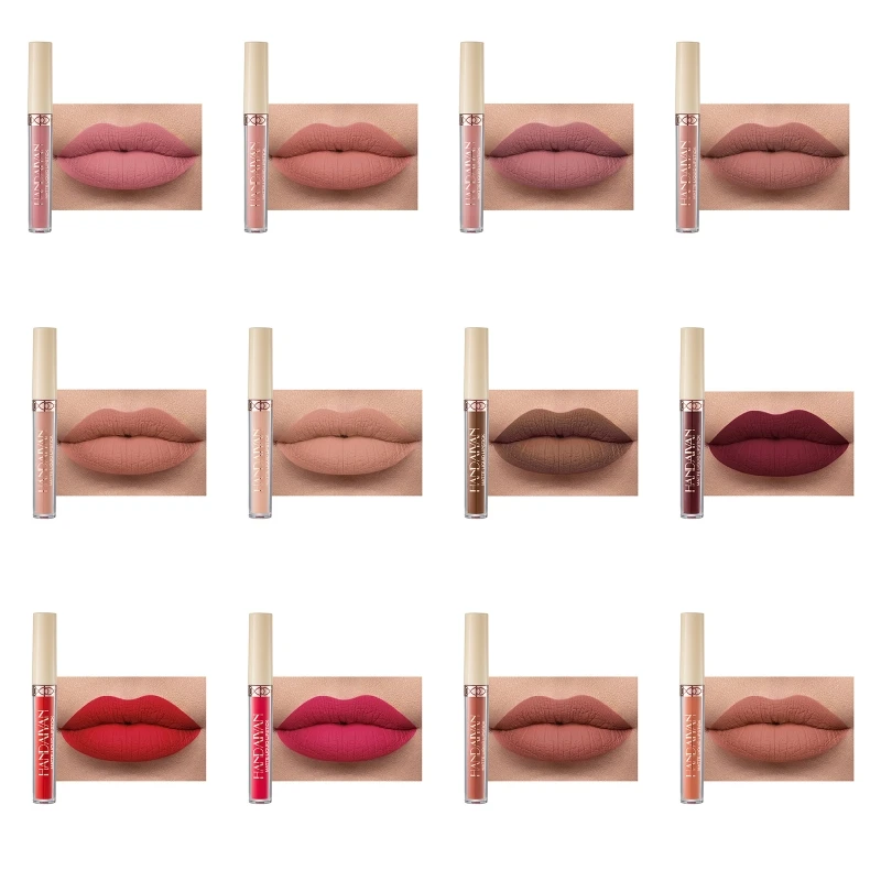 

Matte Liquid Lipstick Velvety Long Lasting High Pigmented Waterproof Lip Gloss