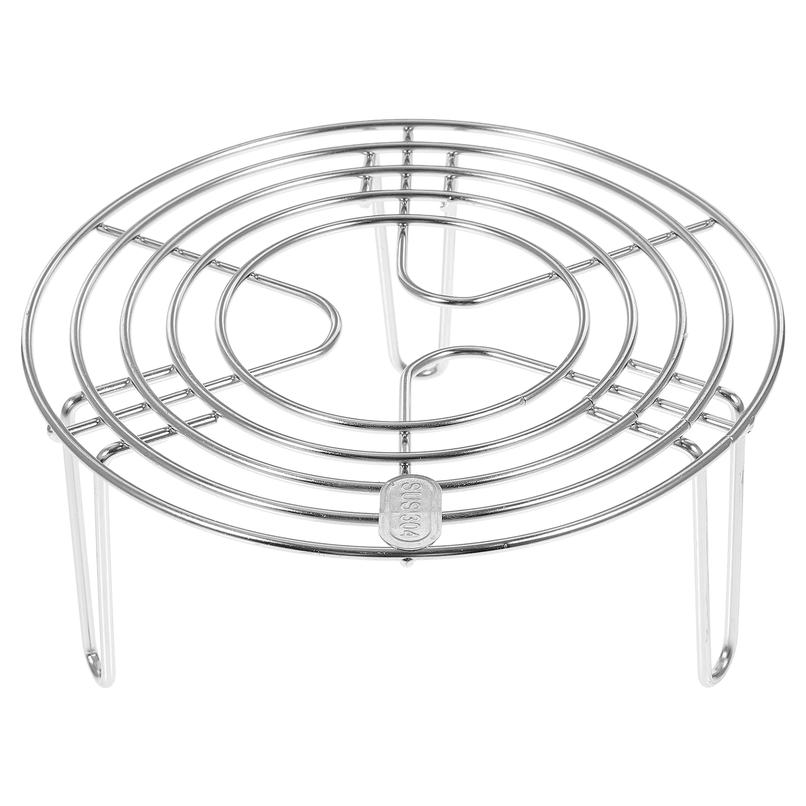 

Rack Steamer Steaming Steam Stand Cooking Trivet Round Pot Steel Cooling Egg Stainless Baking Pressure Cooker Basket Canning