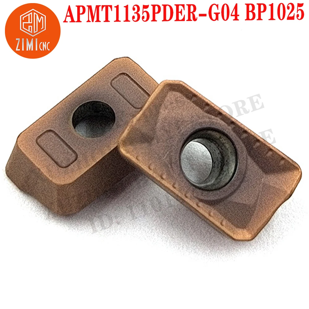 

APMT1135PDER-G04 BP1025 carbide inserts Milling inserts Tools CNC Metal lathe for stainless steel Indexable Face Milling Tools