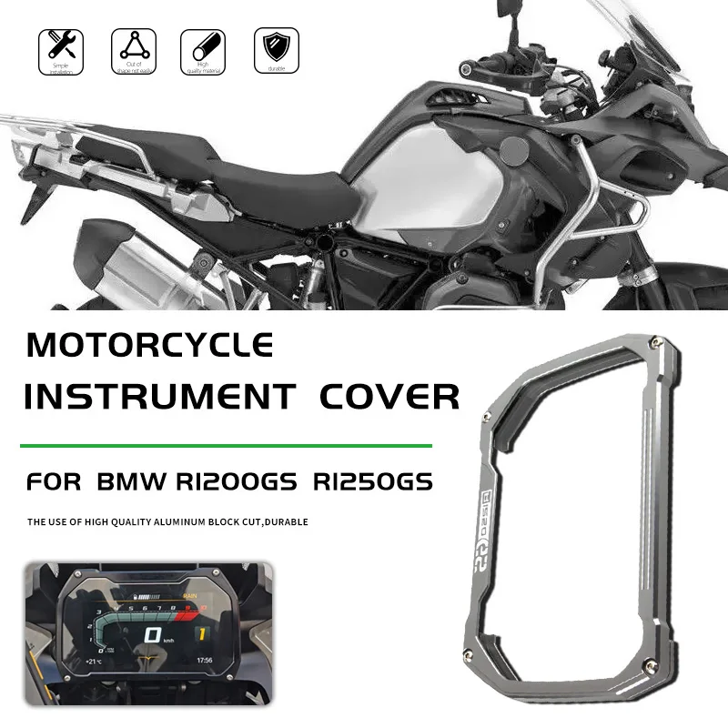 

R1200GS R1250GS GS Logo for BMW R1250GSA R1200 R1250 Motorcycle Meter Frame Instrument Cover Screen Protector Protection Guard