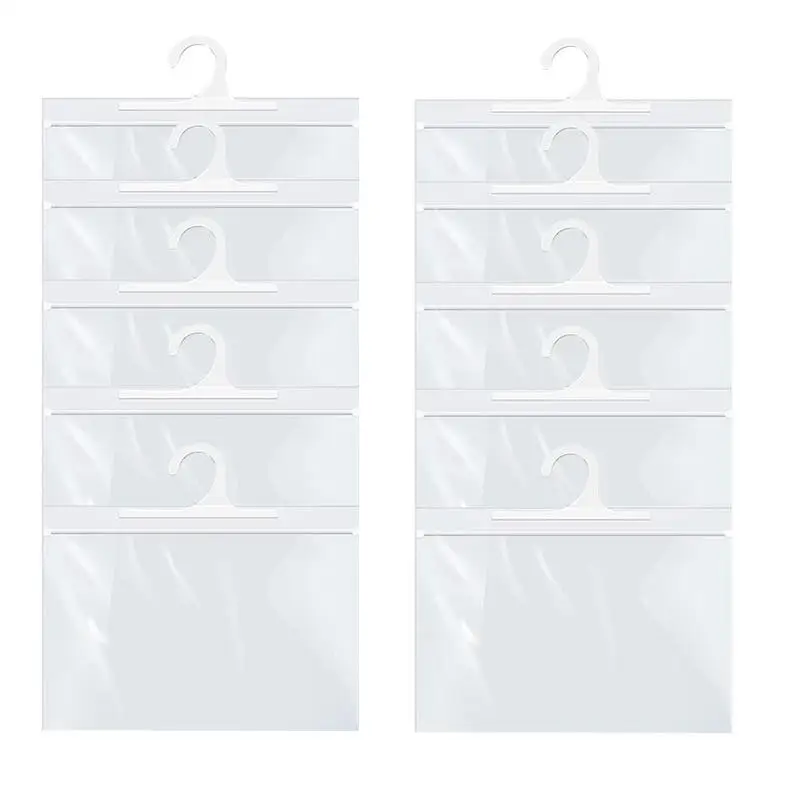 

Hangings Storage Bags 10pcs Matte Clear Document Bag Stationery Storage Large Hook Clear Storage Bags For Classroom Library And