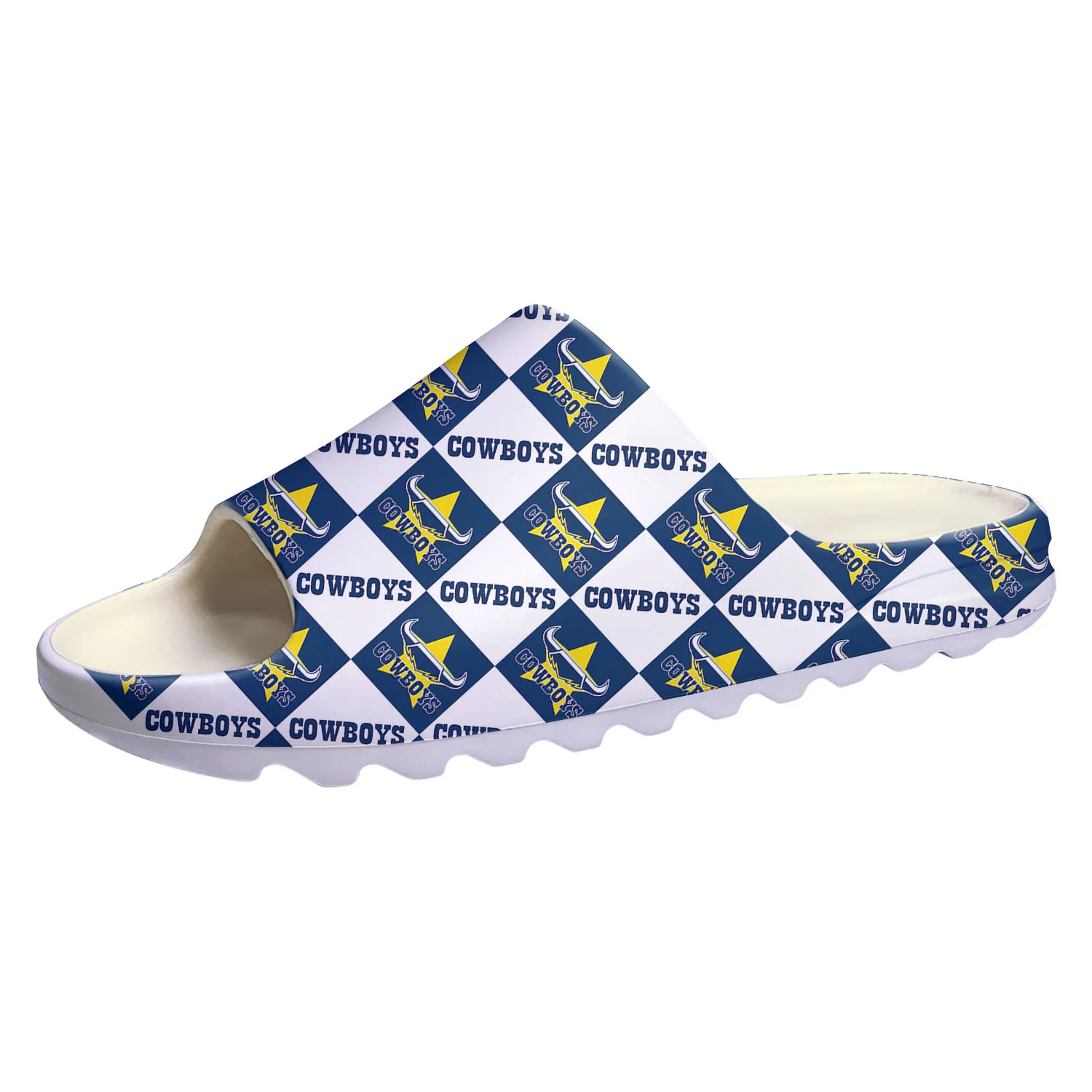 North Queensland Cowboys Australian Rugby Soft Sole Sllipers Home Clogs Custom Step On Water Shoes Mens Womens Teenager Sandals