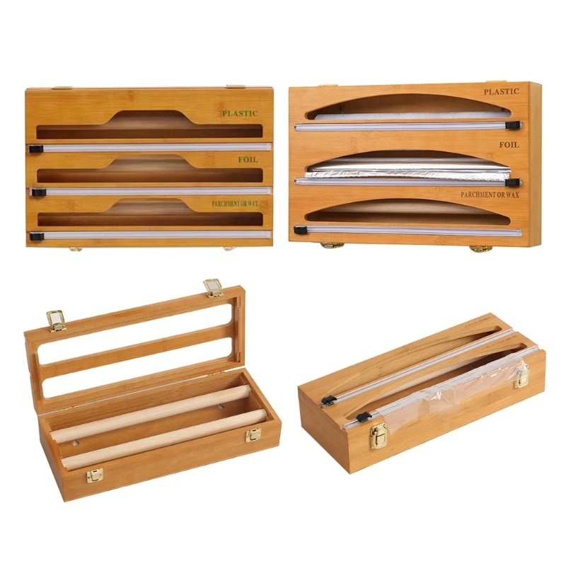 

Оберточный дозатор с ползунковым ремешком для алюминиевой фольги, пищевой пленки и Пергаментной Бумаги