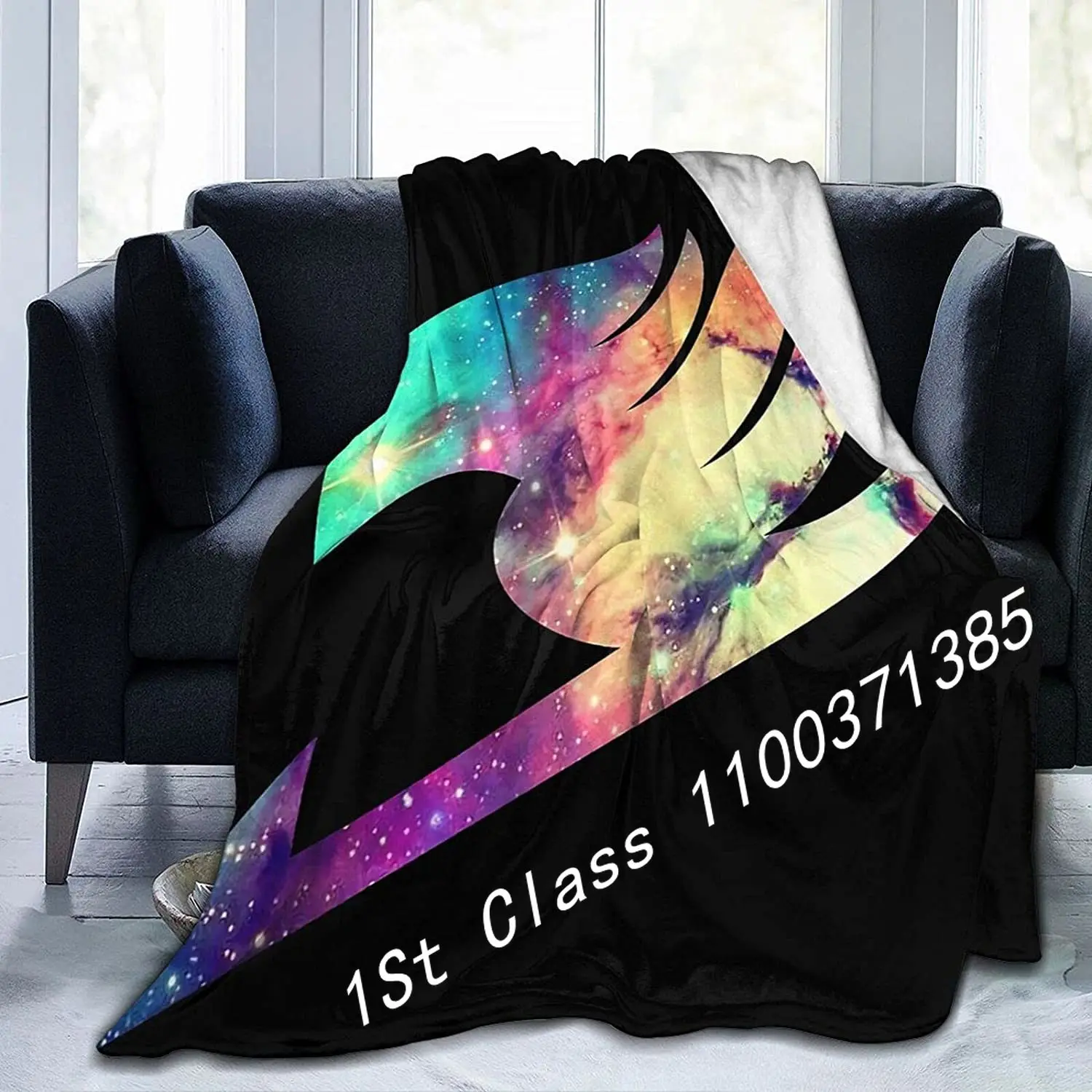 

Fairy Tail Anime Marking Flannel Throw Blanket Ultra Soft Bedspread Microfiber Blanket Durable Home Decor Perfect