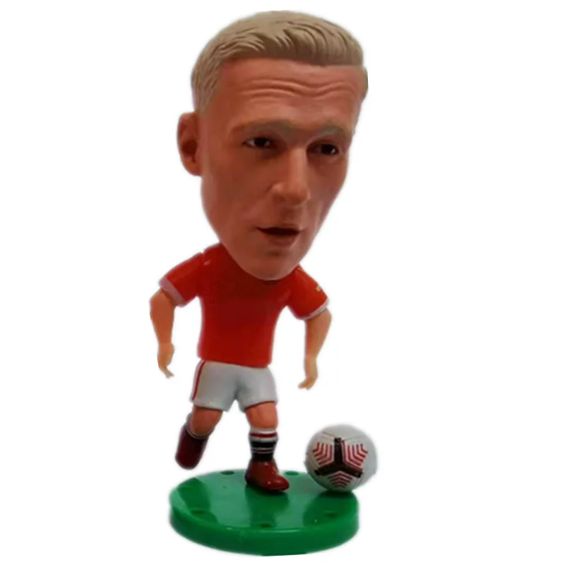 

Soccerwe 2,55 "Футбольная звезда куклы 34 # Vandebeek фигурки 2022 красный