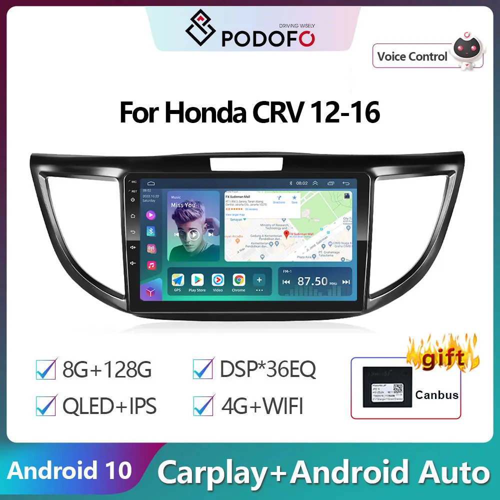 

Автомобильный 9,0 2DIN, подойдёт для 2012 Honda CRV, с GPS, Wi-Fi, 4G, 2016, автомагнитола, мультимедиа, видеоплеер